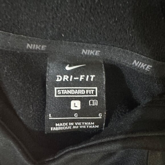 Nike Dri-Fit Standard Fit Black Hoodie Large Gray Camo Swoosh - Picture 5 of 6